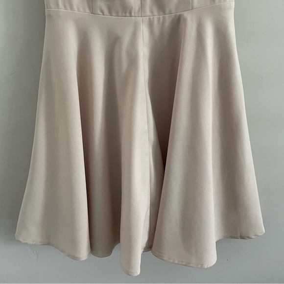 LuLu's | Sublime Time Beige Skater Dress | Sz Med - Picture 12 of 14